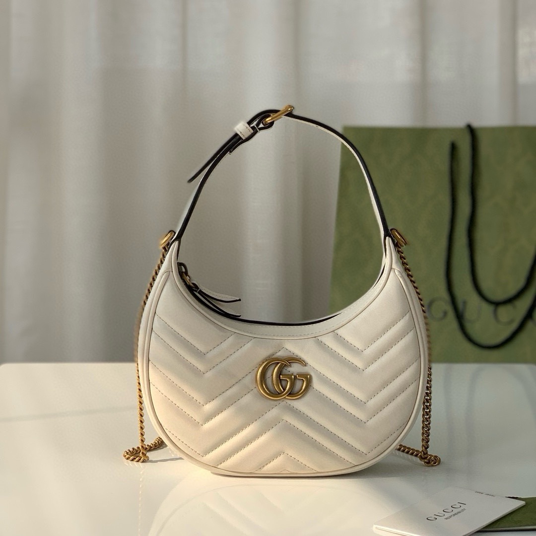 GG MARMONT HALF-MOON-SHAPED MINI BAG (Original Edition)