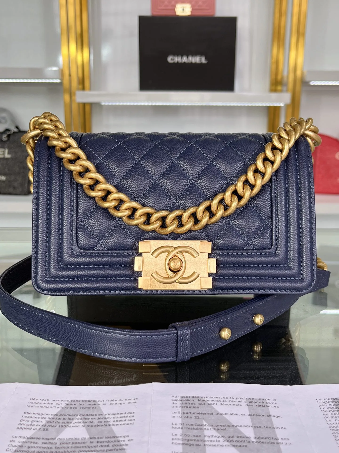 SMALL BOY CHANEL HANDBAG