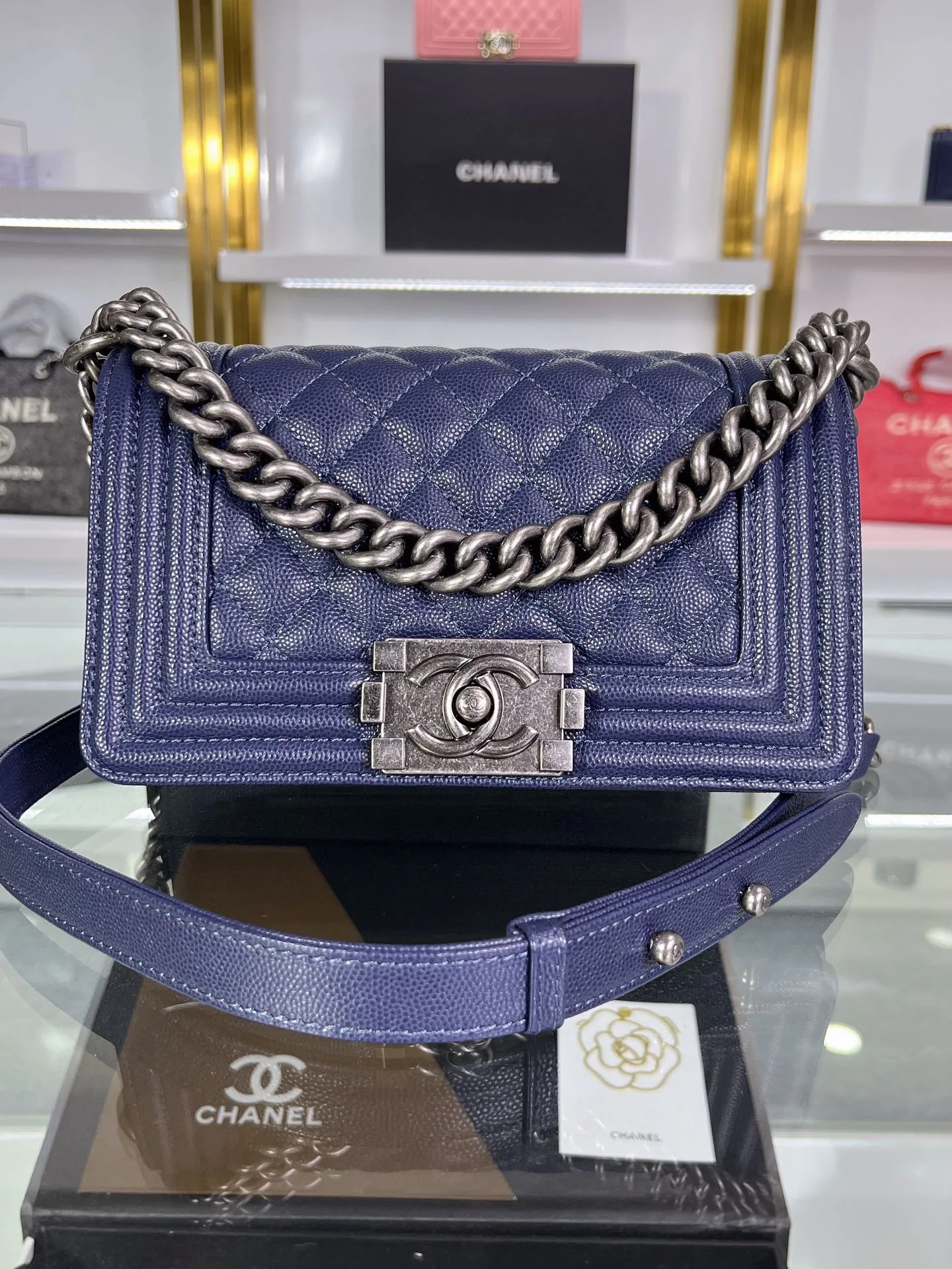 SMALL BOY CHANEL HANDBAG