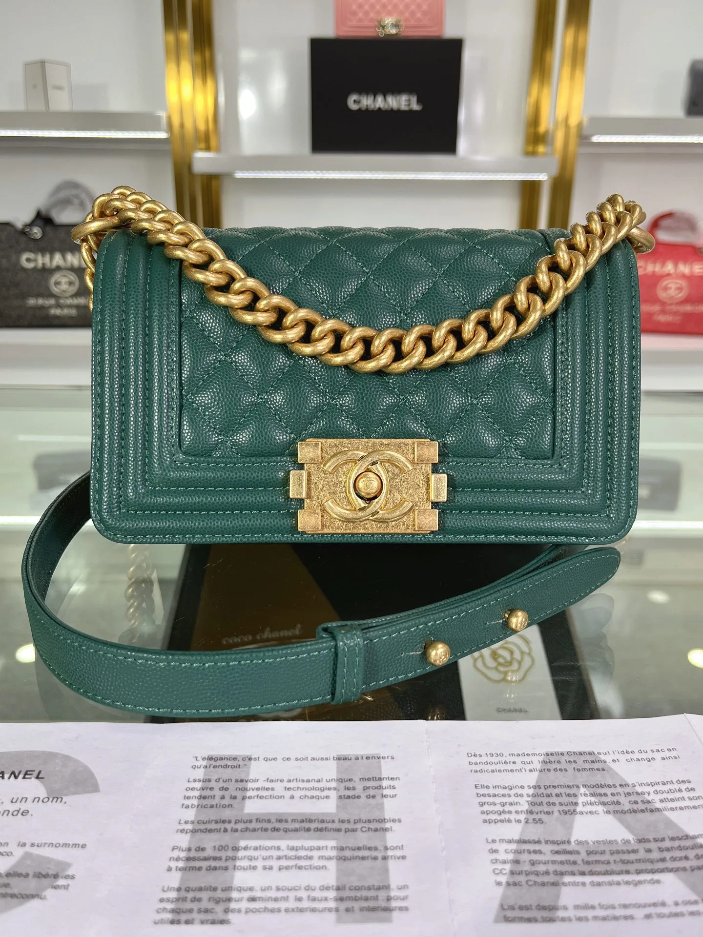 SMALL BOY CHANEL HANDBAG