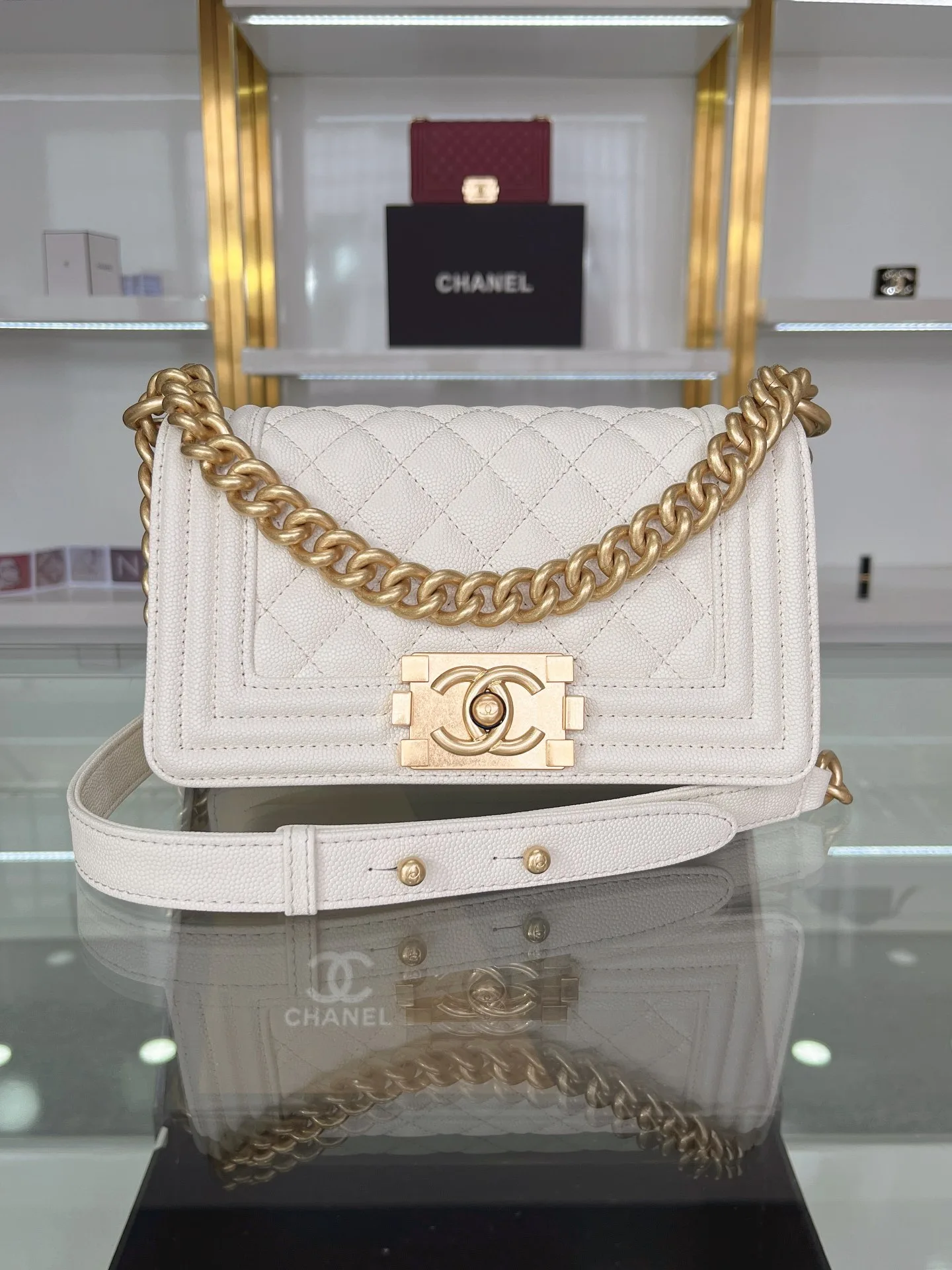 SMALL BOY CHANEL HANDBAG