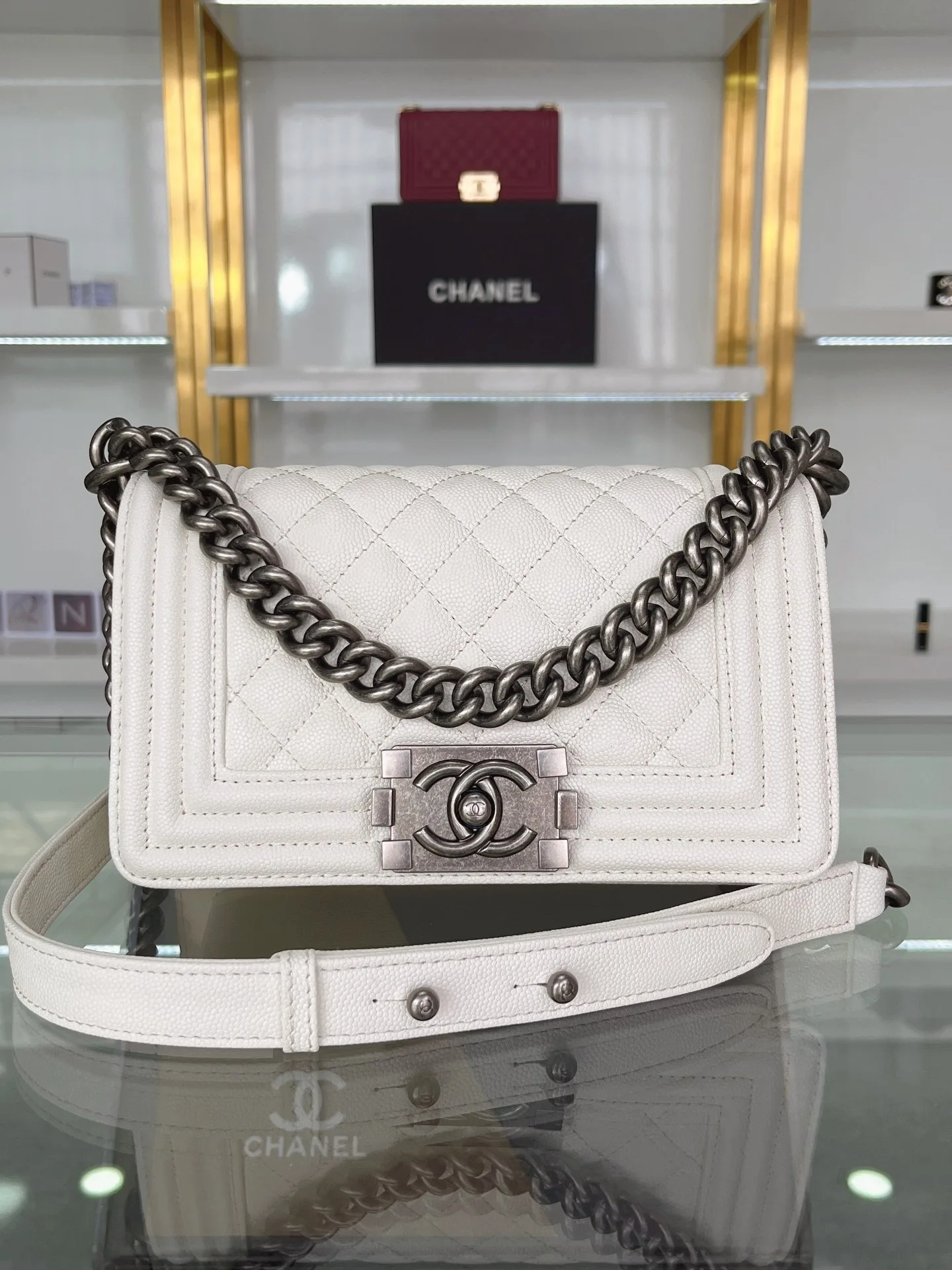 SMALL BOY CHANEL HANDBAG