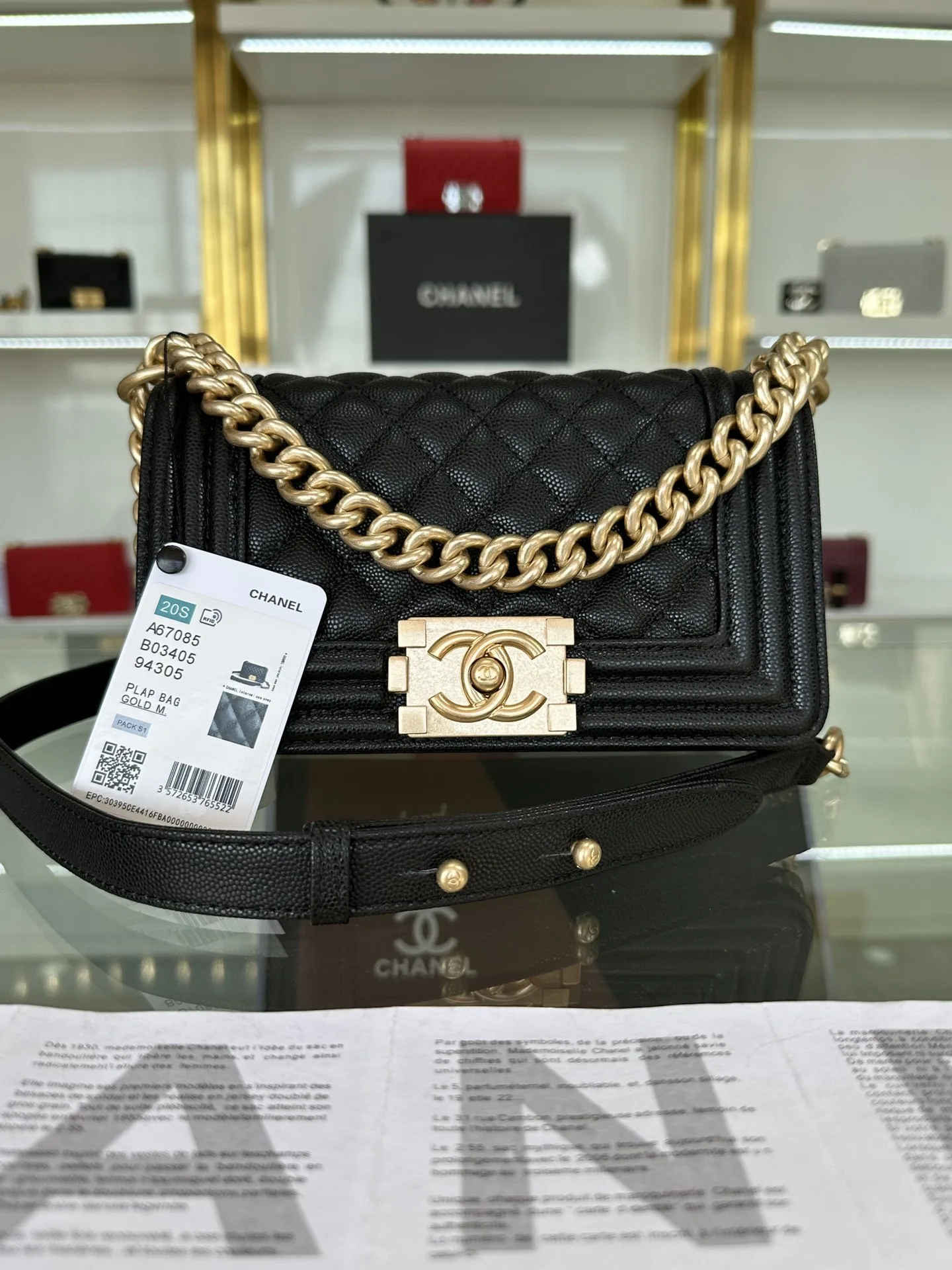 SMALL BOY CHANEL HANDBAG