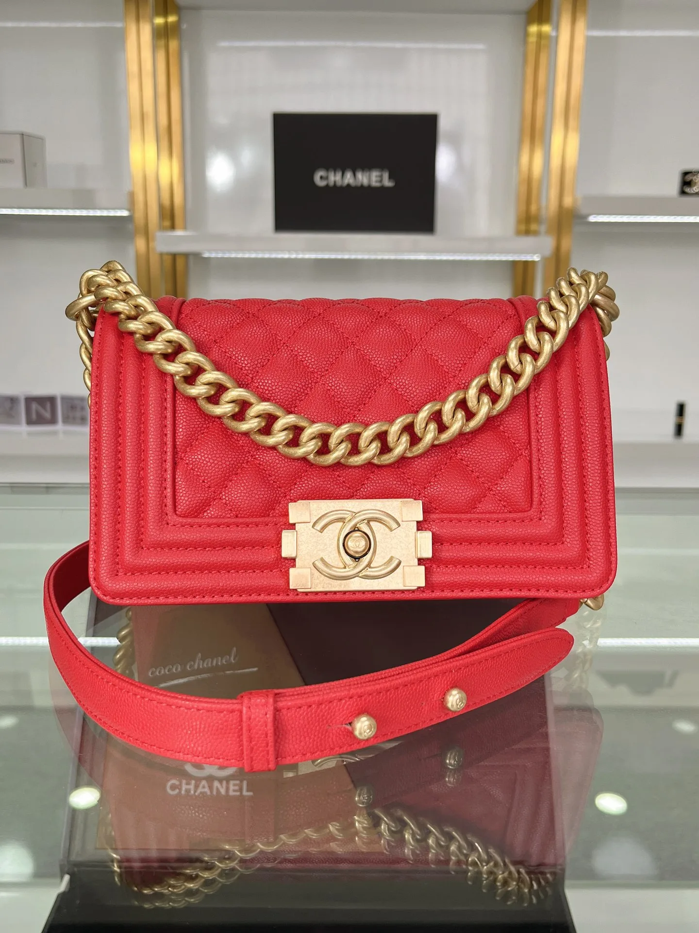 SMALL BOY CHANEL HANDBAG