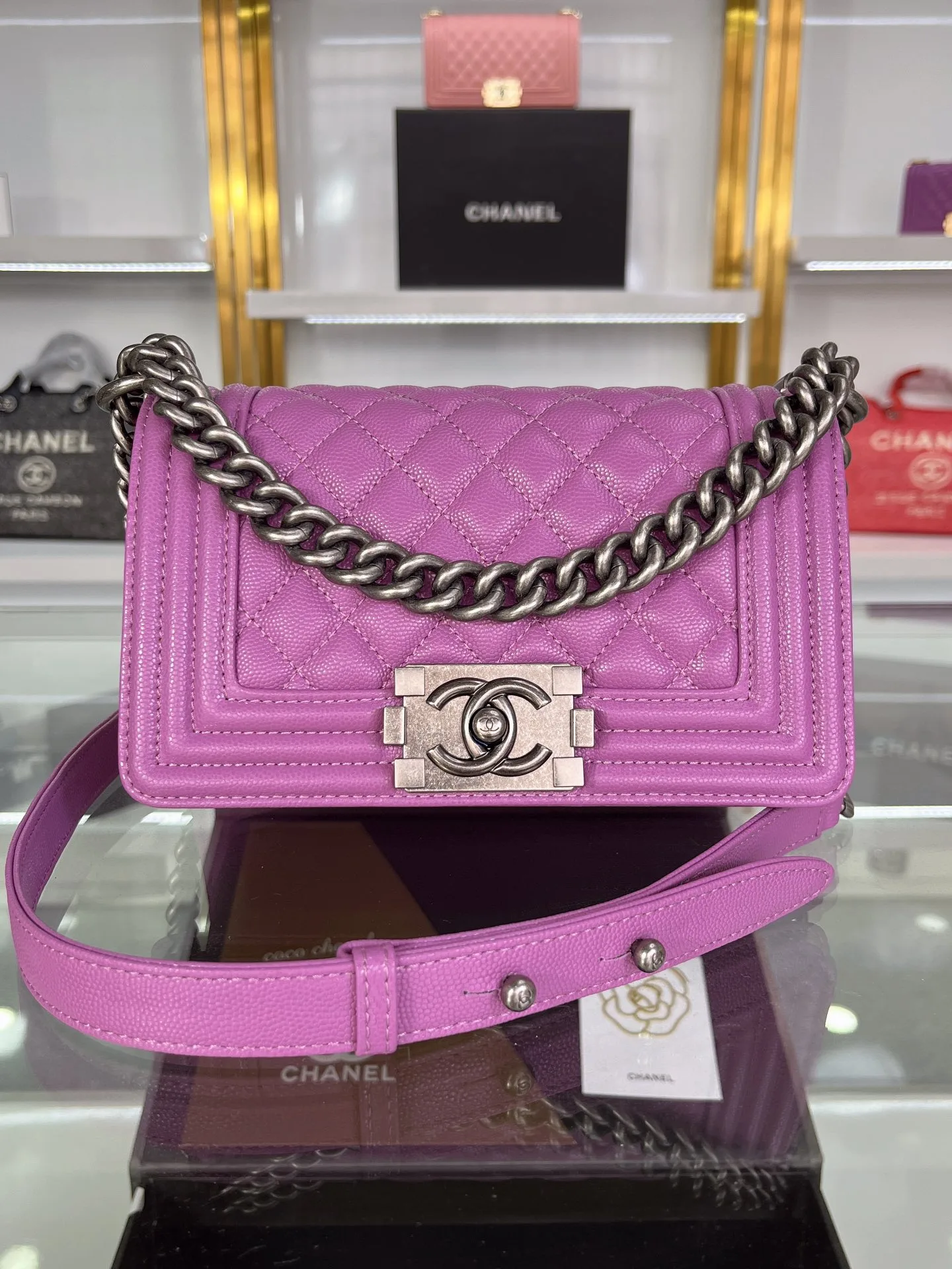 SMALL BOY CHANEL HANDBAG