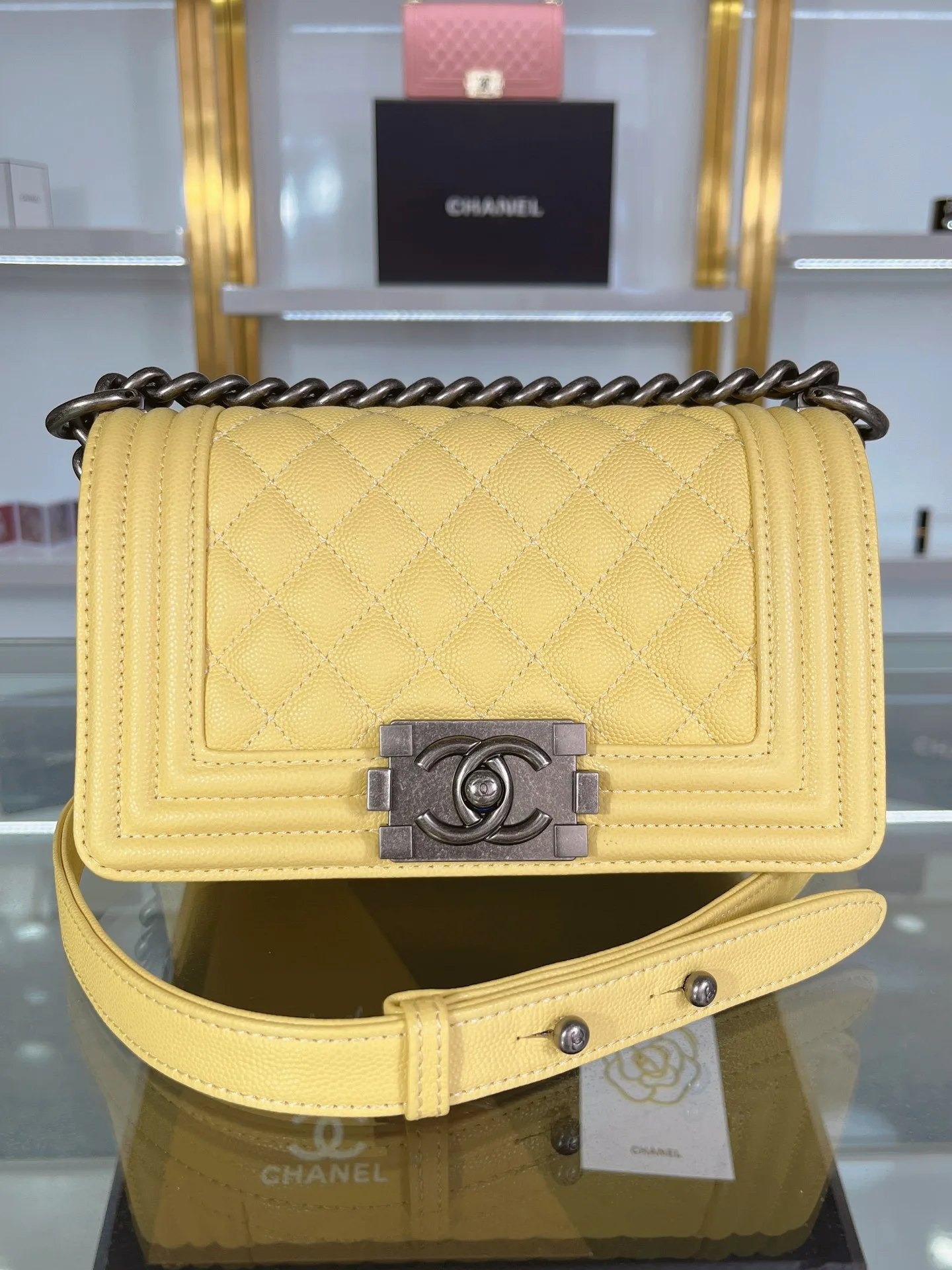 SMALL BOY CHANEL HANDBAG