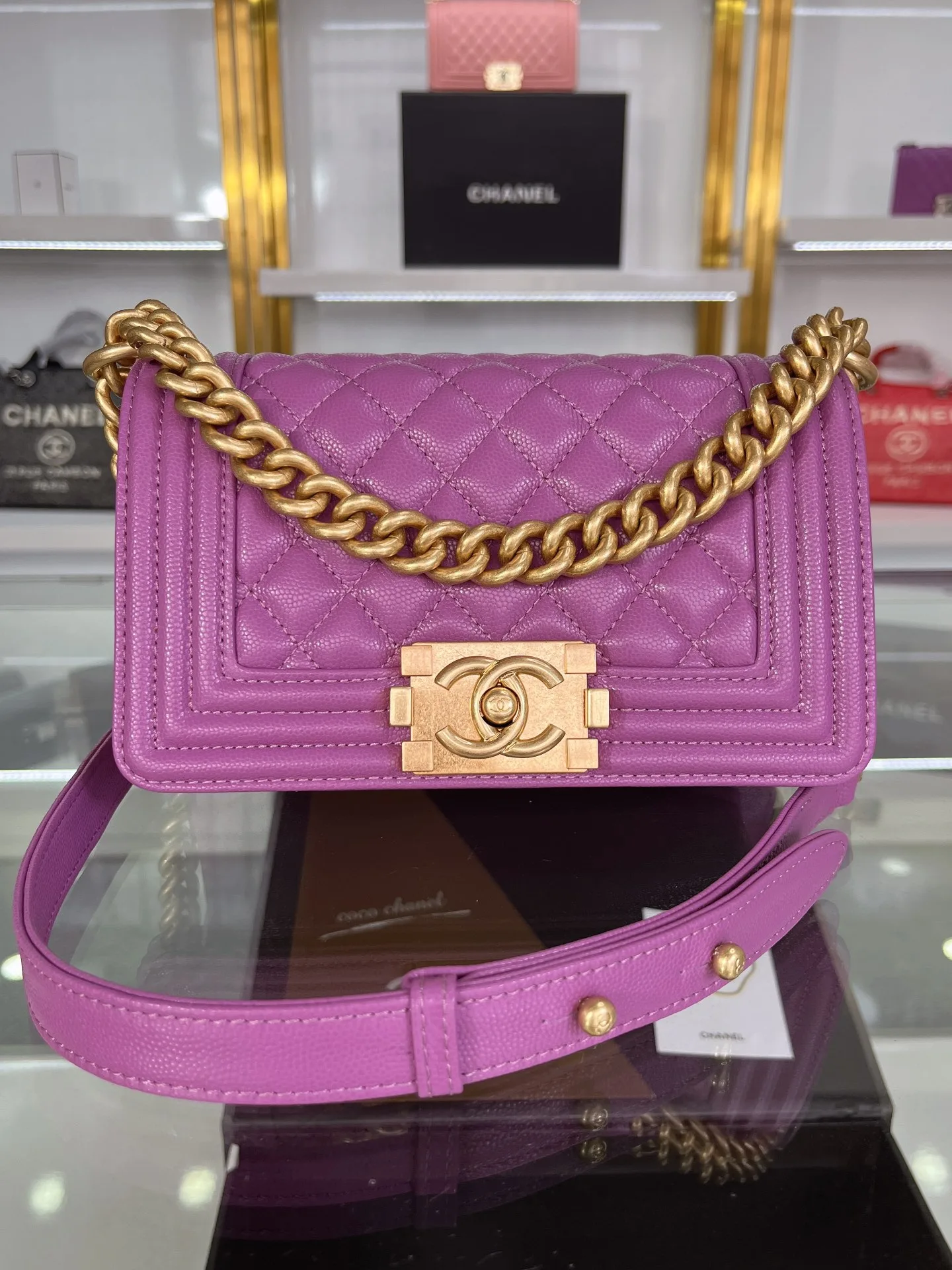 SMALL BOY CHANEL HANDBAG