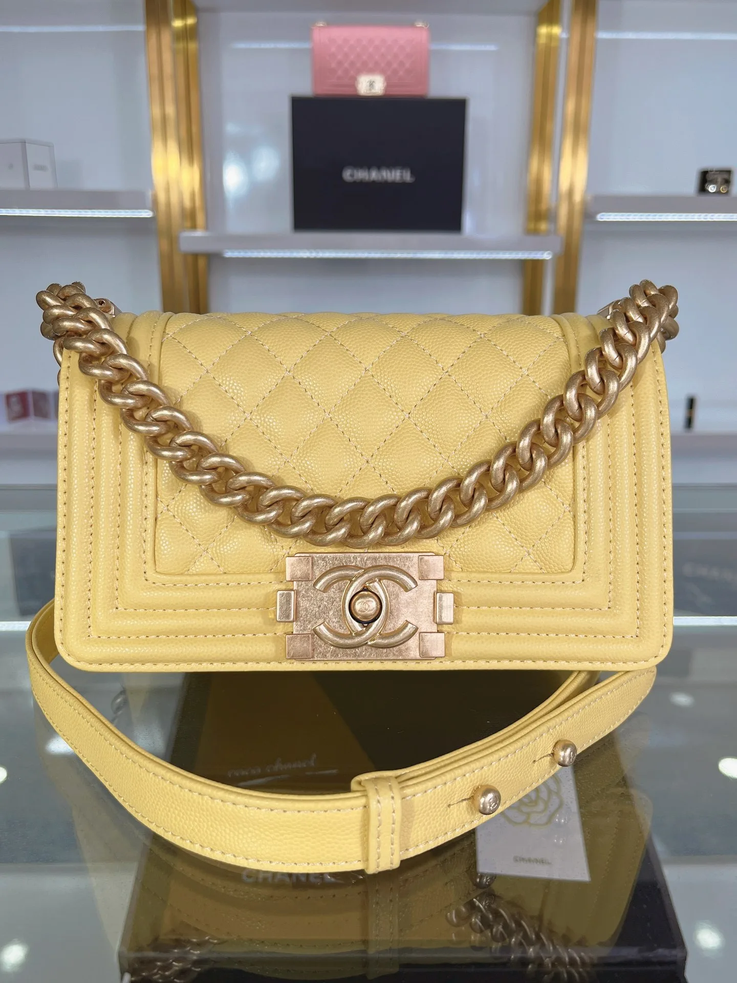 SMALL BOY CHANEL HANDBAG