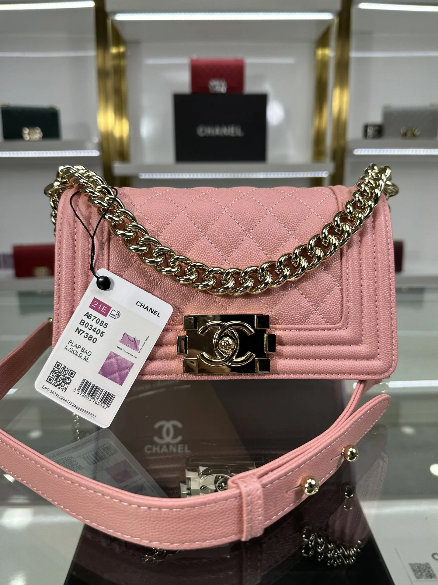 SMALL BOY CHANEL HANDBAG