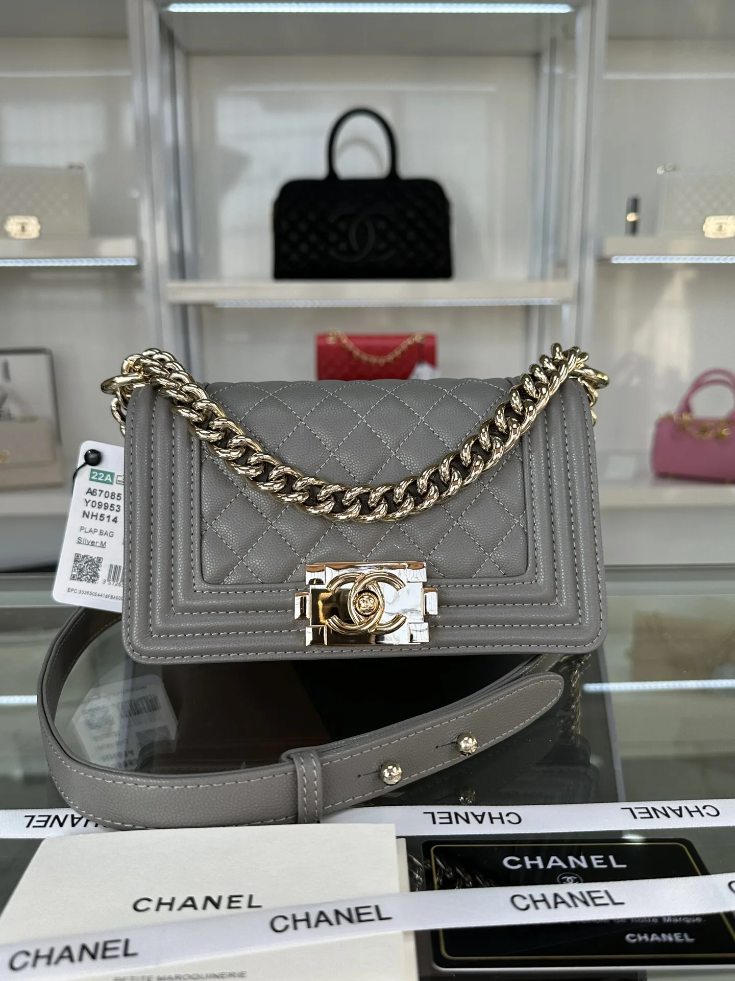 SMALL BOY CHANEL HANDBAG