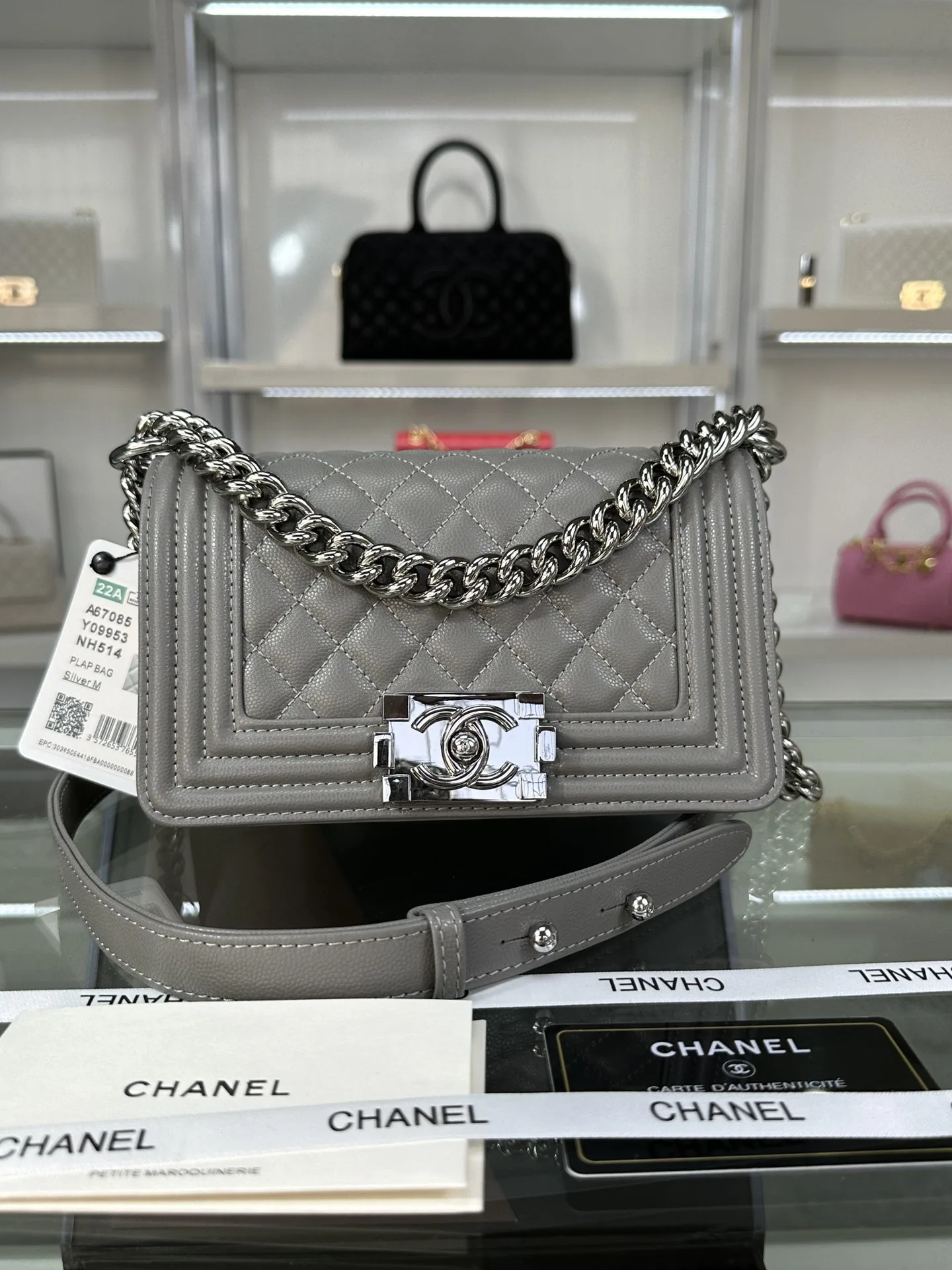 SMALL BOY CHANEL HANDBAG