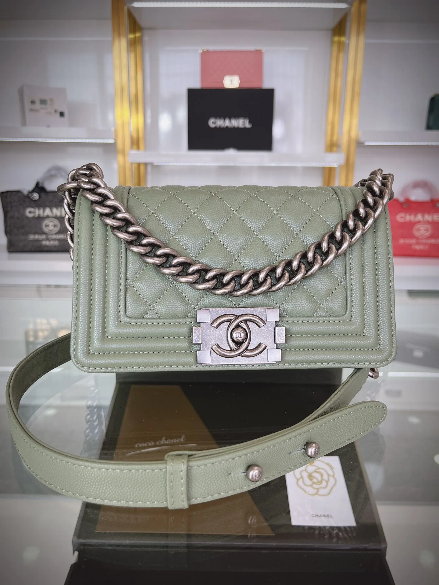 SMALL BOY CHANEL HANDBAG